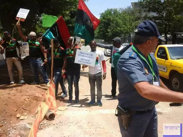 China-Africa Summit; Pro-Biafra Supporters Protest In South Africa [Photos]